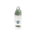 Done by Deer Drinkfles met rietje Happy Clouds Green
