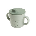 Done by Deer Drinkbeker met handvatten Happy Dots Green