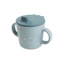 Done by Deer Drinkbeker met handvatten Happy Dots Blue