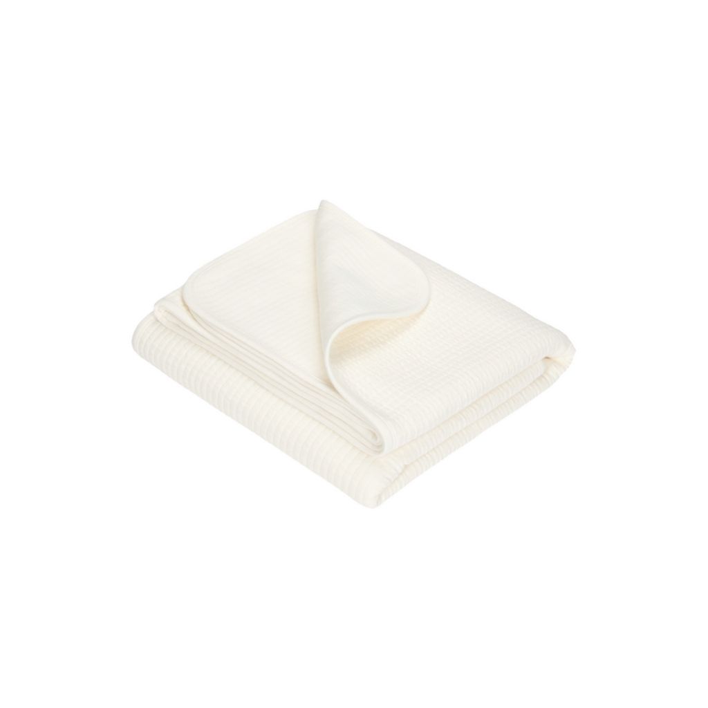 Little Dutch Couverture d'été pour berceau ou parc Pure  Soft White