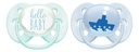 Philips AVENT Sucette 0 - 6 mois Soft Deco bleu/vert - 2 pièces
