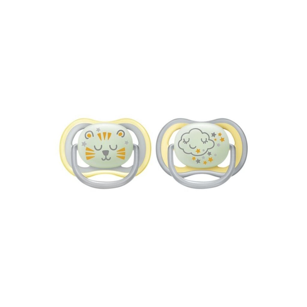 Philips AVENT Sucette + 18 mois Ultra Air Night - 2 pièces
