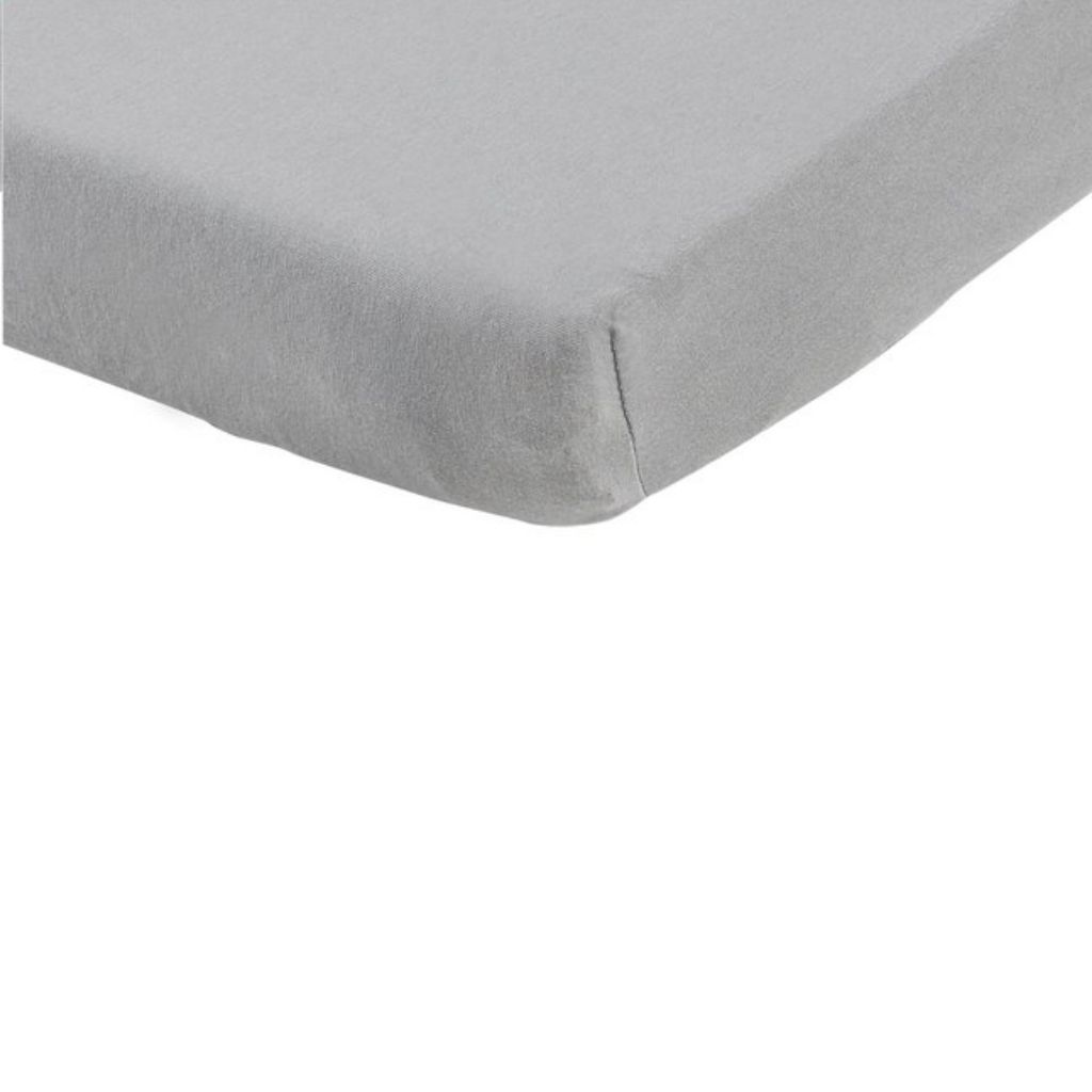 Dreambee Hoeslaken Essentials grijs katoen B 60 x L 120 cm
