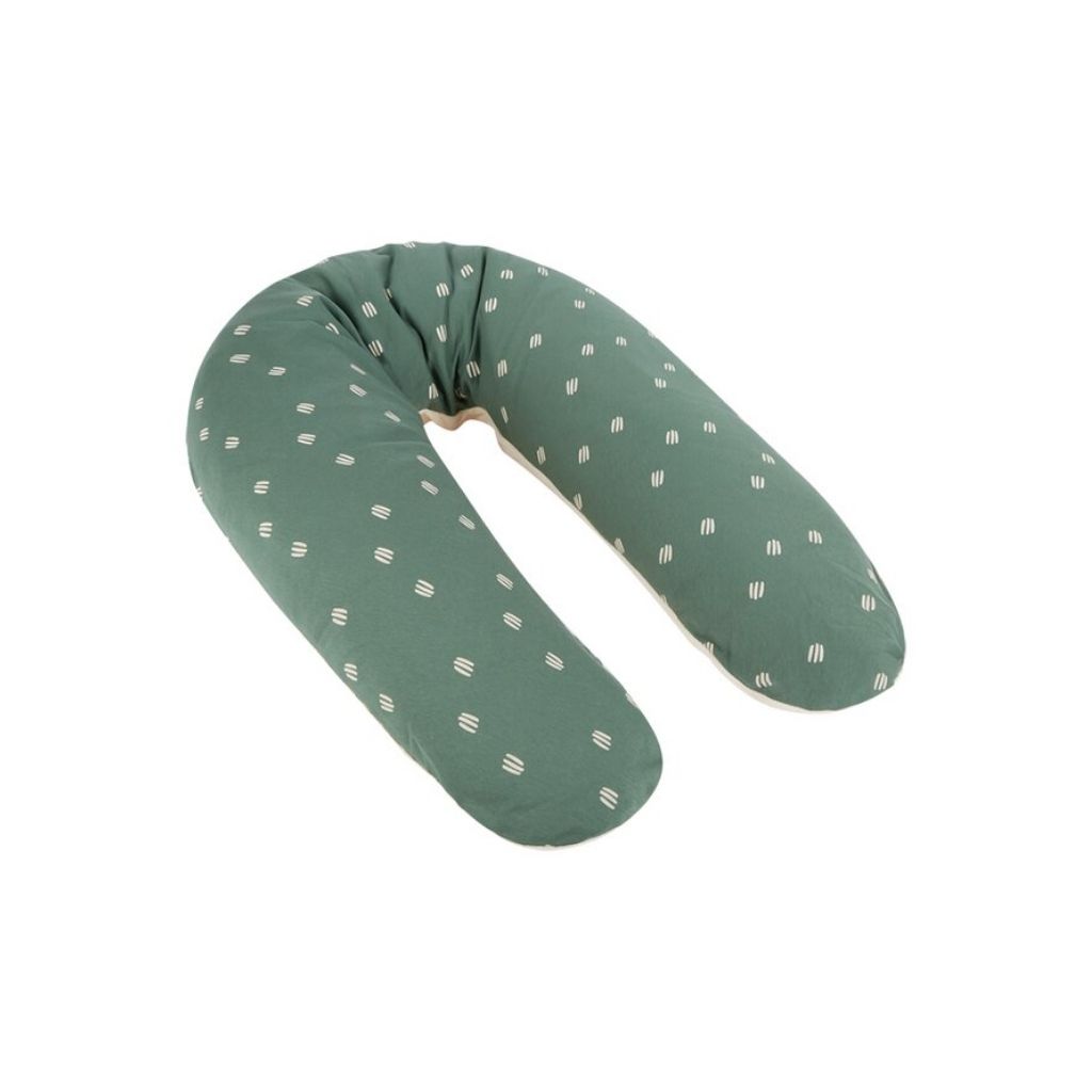 Dreambee Coussin de positionnement et d'allaitement Flo vert