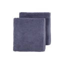 Dreambee Set de serviettes 2 pièces Essentials bleu gris foncé