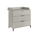 Transland Commode avec 3 tiroirs Jessie beige