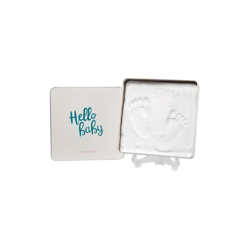 Baby Art Empreinte en plâtre Magic box Essentials boîte carrée blanc