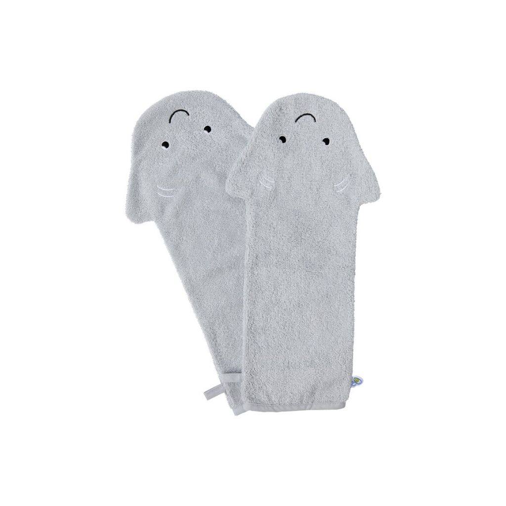 Dreambee Washandje Billie grijs - 2 stuks