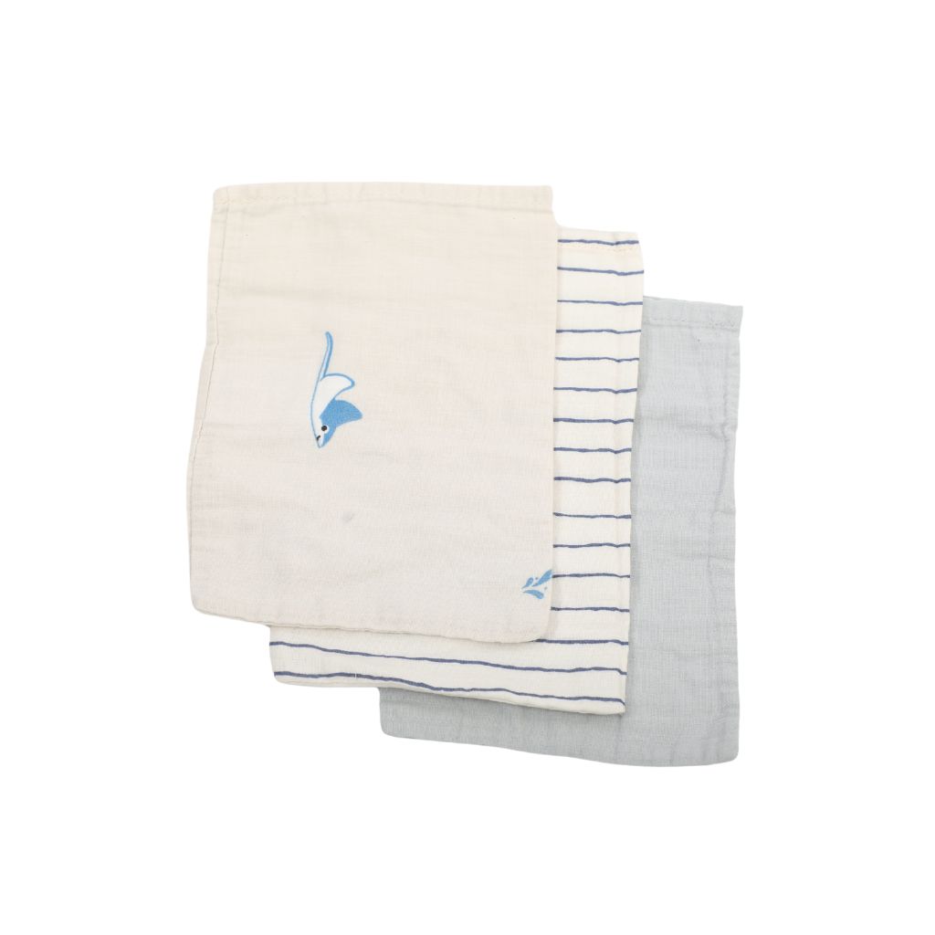 Dreambee Gant de toilette Billie tetra beige/rose - 3 pièces