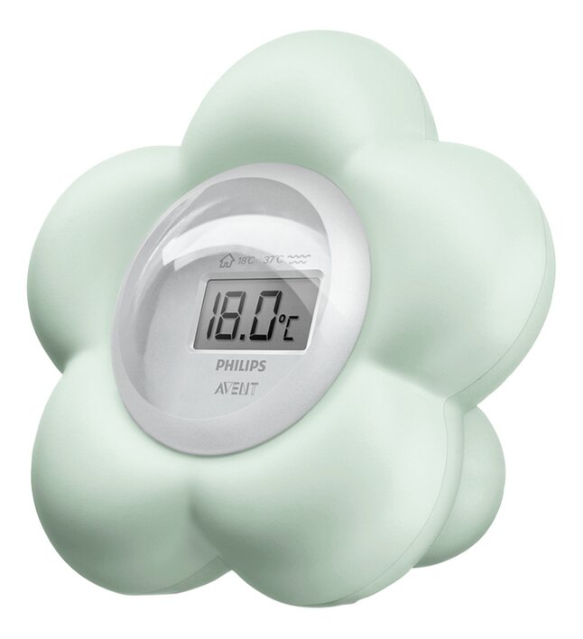 Philips AVENT Thermomètre de bain et de chambre numérique menthe