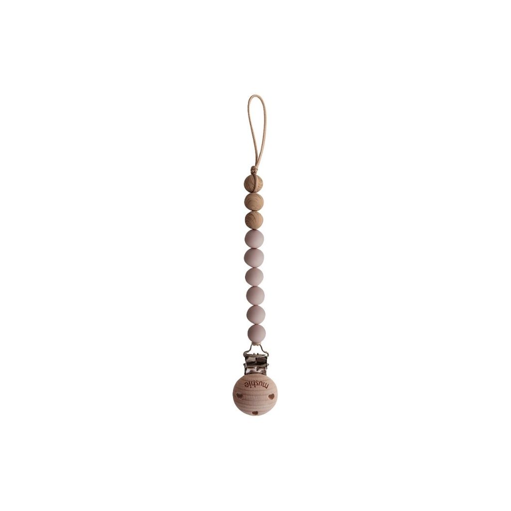 Mushie Attache-sucette Eva Blush