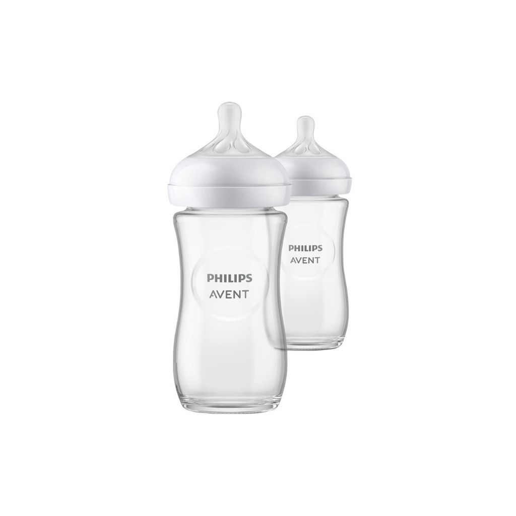 Philips AVENT Biberon en verre Natural Response transparent 240 ml - 2 pièces