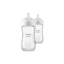 Philips AVENT Biberon en verre Natural Response transparent 240 ml - 2 pièces