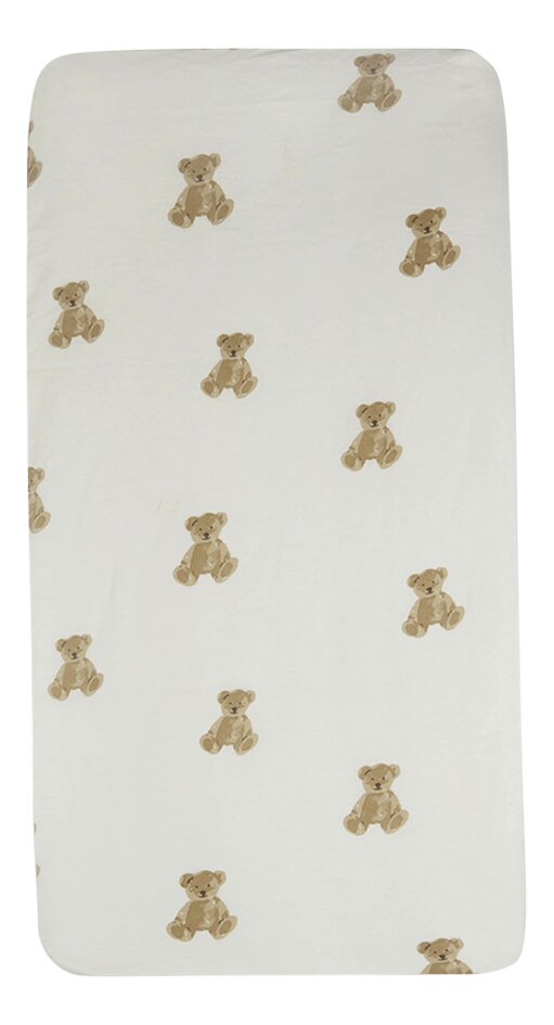 Jollein Drap-housse pour berceau Teddy Bear
