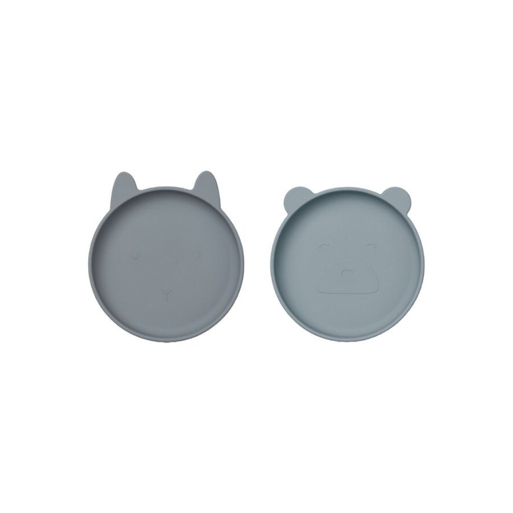 Liewood Plat bord Olivia Blue - 2 stuks