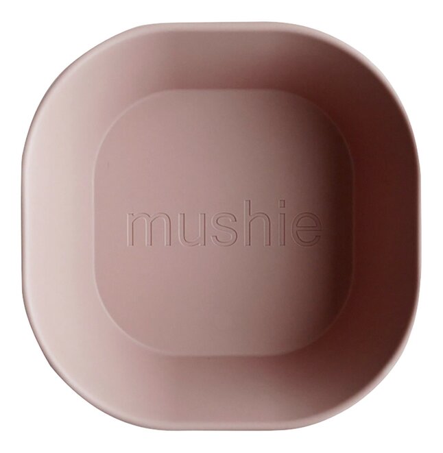 Mushie Kom Square Dinnerware Blush - 2 stuks
