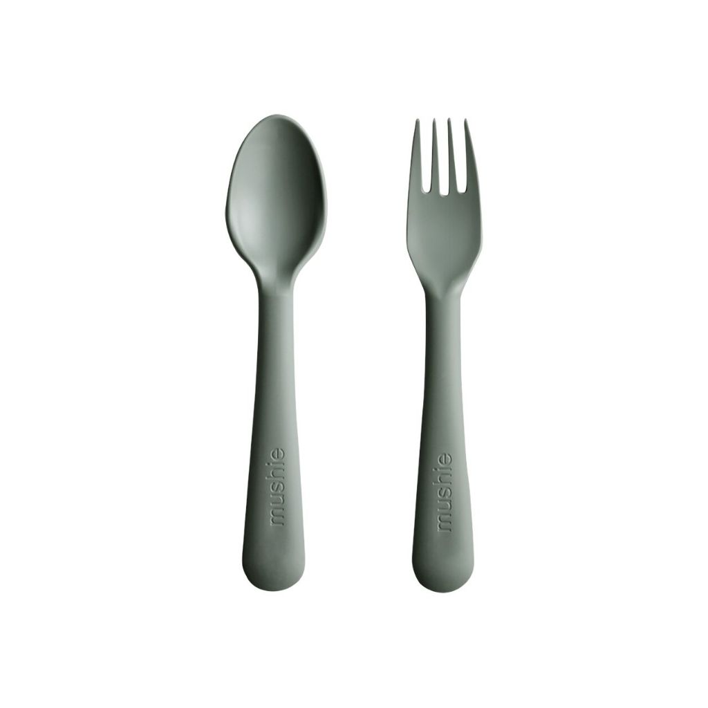 Mushie Vork en lepel Sage