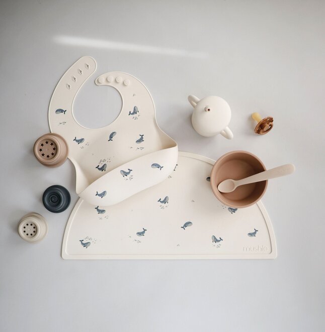 Mushie Placemat Whales