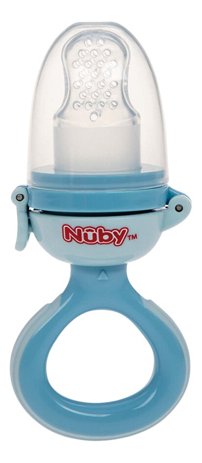 Nûby Sabbelzakje uit silicone blauw
