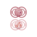 MAM Sucette + 6 mois Perfect Silicone rose - 2 pièces