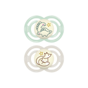 MAM Sucette + 6 mois Perfect Night Silicone beige/vert