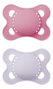MAM Fopspeen + 0 maanden Original Matt Plain Silicone roze/paars - 2 stuks