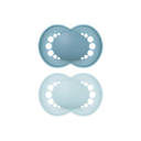 MAM Sucette + 16 mois Original Matt Plain Silicone bleu - 2 pièces
