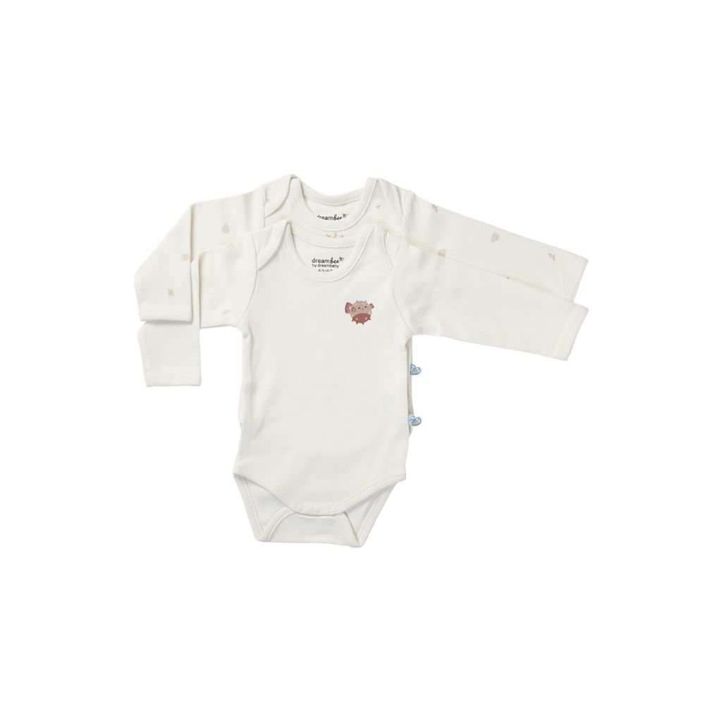 Dreambee Body à manches longues Billie poisson-globe beige - 2 pièces taille