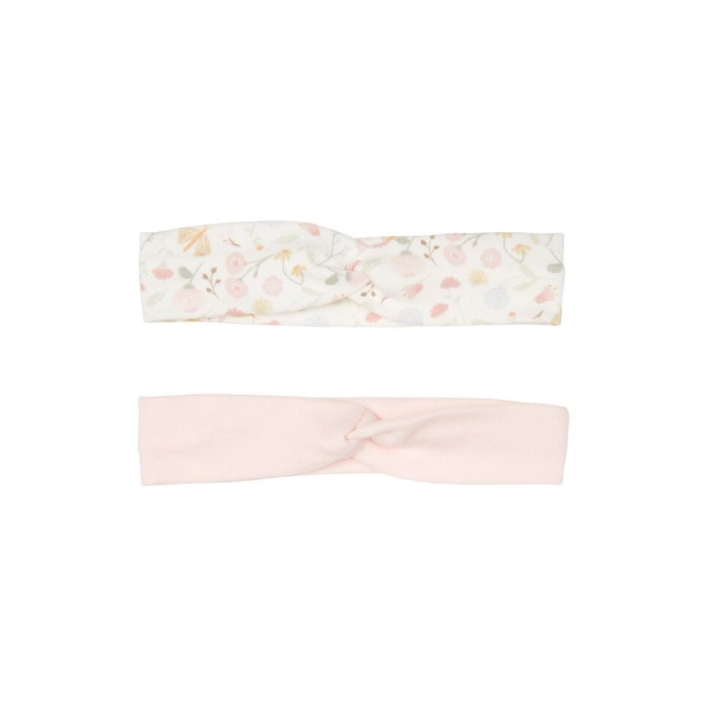 Little Dutch Bandeau Flowers, Butterflies Pink - 2 pièces