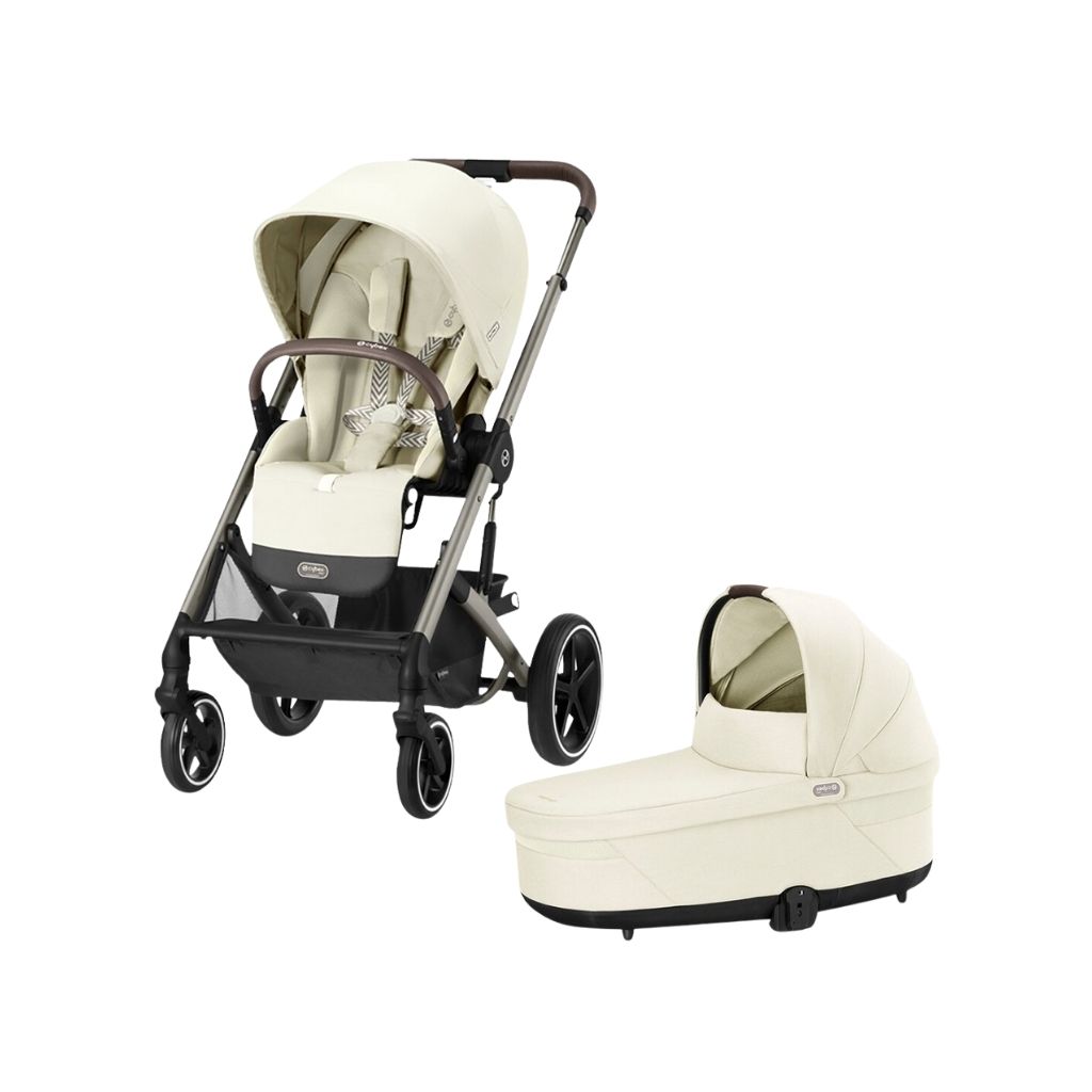 Cybex Kinderwagen Balios S Lux Seashell Beige + draagmand