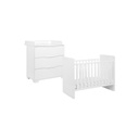 Transland 2-delige babykamer (meegroeibed + commode) Alix