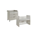 Transland 2-delige babykamer (meegroeibed + commode) Jessie beige