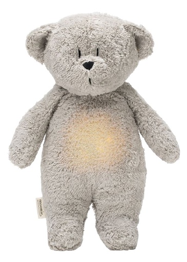 [27972401] Moonie Peluche lumineuse avec sons The Humming Bear Gray 28 cm