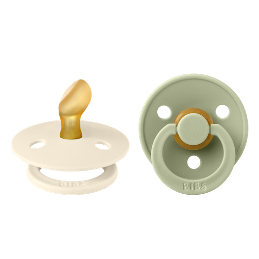[28099801] Bibs Sucette 0 - 6 mois Ivory/Sage - 2 pièces