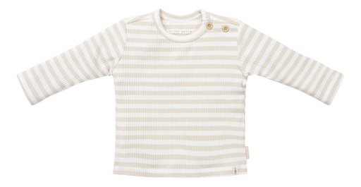 Little Dutch T-shirt met lange mouwen Baby Bunny Stripe Sand