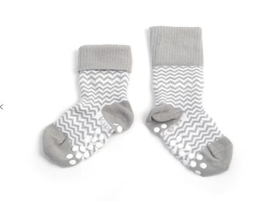 [27755901] KipKep Paire de chaussettes Antidérapantes Ziggy Grey 12 à 18 mois