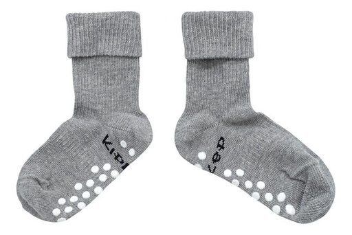 [28120701] KipKep Paire de chaussettes Antidérapantes Grey 12 à 18 mois
