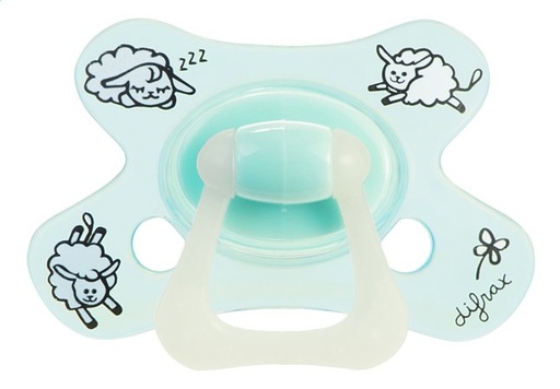 [1595801] Difrax Fopspeen Natural Glow in the dark + 12 maanden