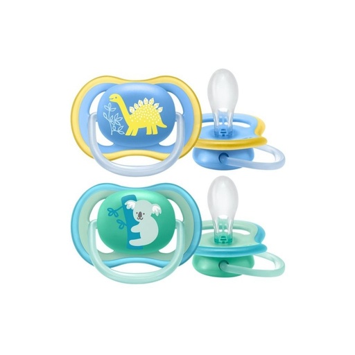 [9353201] Philips AVENT Fopspeen + 18 maanden Ultra Air dino/koala - 2 stuks