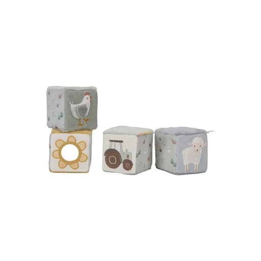 [26742901] Little Dutch Blocs en tissu Little Farm - 4 pièces