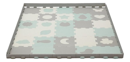 [23872501] Kinderkraft Tapis-puzzle Luno Shapes menthe