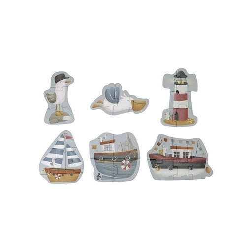 [15320201] Little Dutch Puzzel 6-in-1 Sailors Bay