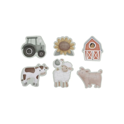 [27901601] Little Dutch Puzzel 6-in-1 Little Farm