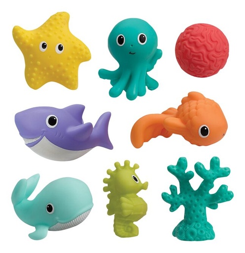 [27039401] Infantino Badspeelgoed Aquarium Bath Squirters  - 8 stuks