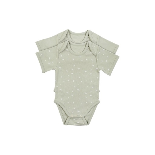 Dreambee Body met korte mouwen Essentials groen - 2 stuks