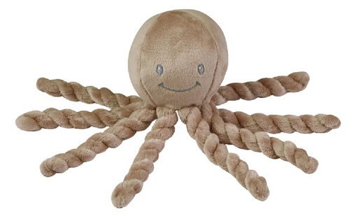 [28375001] Nattou Knuffel Lapidou Octopus Moka 25 cm