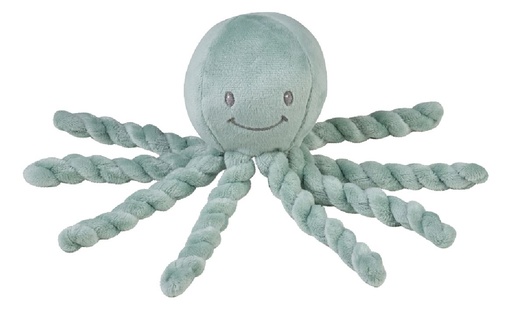 [28375101] Nattou Lapidou Octopus Vert cuivré 25 cm
