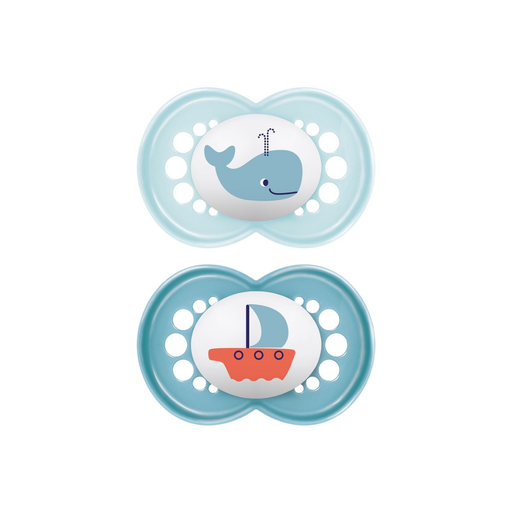 [28469801] MAM Sucette + 16 mois Original Sealife bleu - 2 pièces