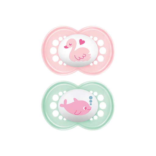 [28469901] MAM Sucette + 16 mois Original Sealife rose - 2 pièces