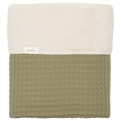 [28580401] Koeka Couverture pour berceau ou parc Oslo Moss teddy